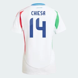 Dames Federico Chiesa #14 Italië Voetbalshirt EK 2024 Uittenue